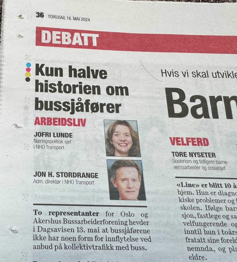 Bilde om debattinnlegg